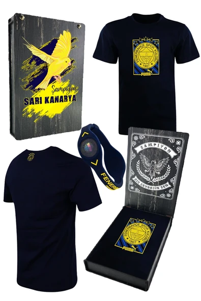 PUMA FENERBAHÇE LOGO LACI TSHIRT UV AHŞAP HEDİYELİK ürün görseli 1
