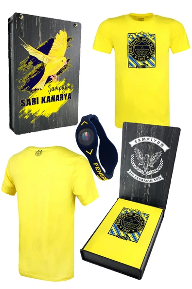ERKEK TRIBUN ÇUBUKLU DETAYLI TSHIRT UV HEDİYELİK AHŞAP KUTU ürün görseli 1