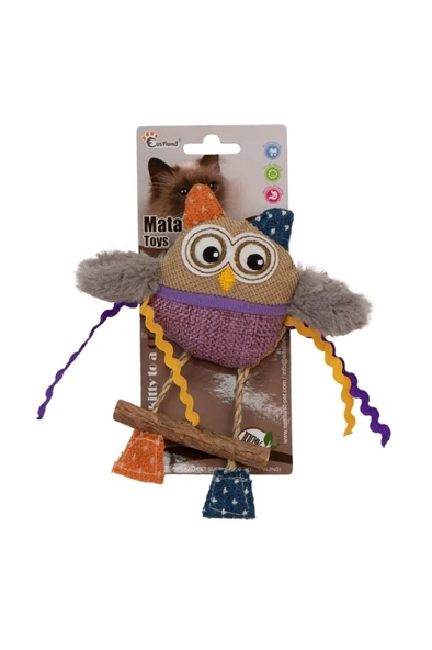 EASTLAND CATNİPLİ PELUŞ BAYKUŞ 16CM ürün görseli 1