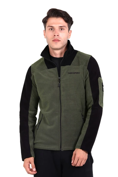 Thermoform Evo Pro Polar Termal Erkek Kışlık Mont Haki-Siyah ürün görseli 1