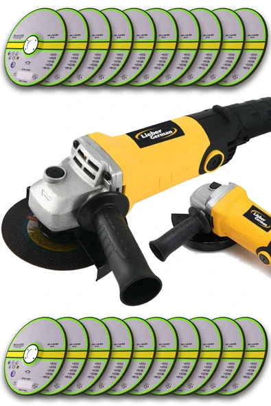 Lieber German Teknoloji Bakır Sargı Devir Ayarlı 1500 W Spiral Avuç Içi Kesme Ve Taşlama Makinası 20 Taş Hediyeli ürün görseli 1