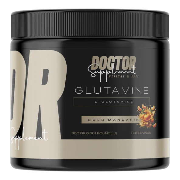 DR SUPPLEMENT GLUTAMİN 300 GRAM 30 SERVİS MANDALİNA ürün görseli 1