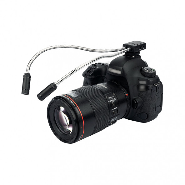 DSLR Makinalar İçin JJC LED-2DII Makro Çekim Işığı, Canon, Nikon, Sony, Pentax, Olympus, Samsung Uyumlu ürün görseli 1