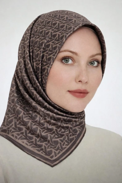 Soft Pamuk Eşarp-90 X 90 -06099 - Resim 7