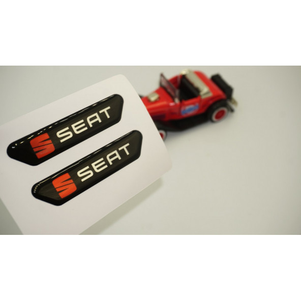 Seat Logo Çamurluk Yanı Ve Ayna Metalize Damla Desen 3M Logo Arma ürün görseli 1