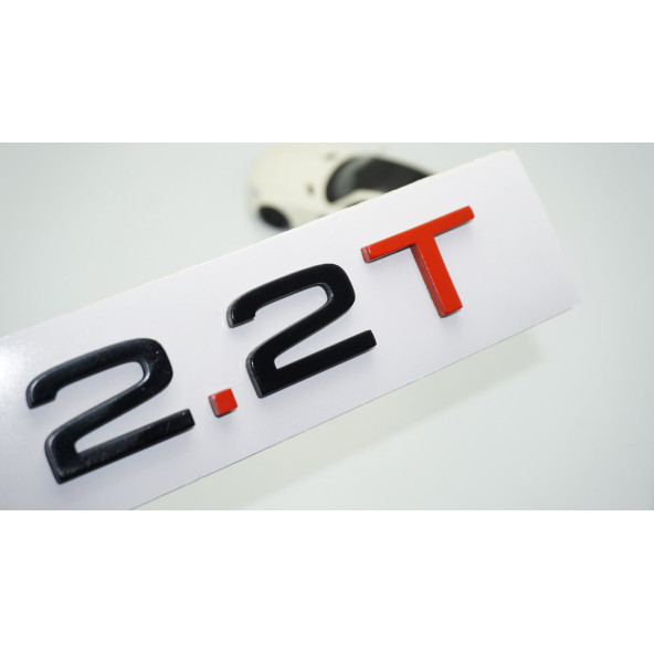 DK Tuning 2.2 T Bagaj Siyah Kırmızı 3M Yazı Logo Audi İle Uyumlu ürün görseli 1