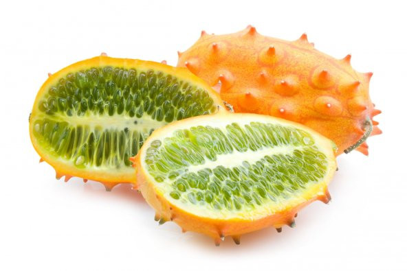 İthal Nadir Kiwano Tohumu Ekim Seti Kivano Meyvesi Tohumu 5 Tohum Saksı Toprak Kombin ürün görseli 1