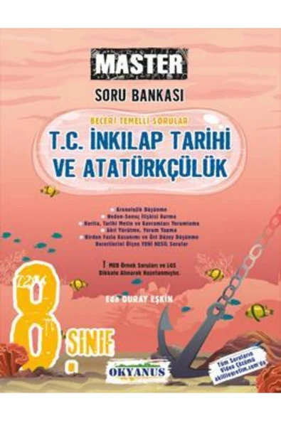 Okyanus 8.Sınıf Master İnkılap Tarihi Soru Bankası ürün görseli 1