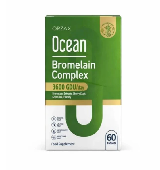 Ocean Bromelain Complex 60 Tablet ürün görseli 1