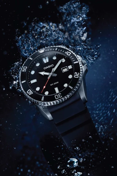 Casio MDV-107 Bill Gates Saati Çelik Kordon Hediyeli - Resim 5