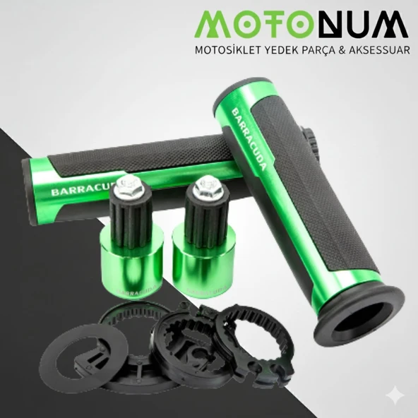 Yamaha MT 09 Barracuda Elcik Takımı-Silikonlu-Yeşil-EL06299 ürün görseli 1