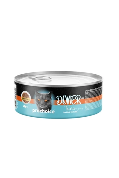 Döner Bites Sos İçinde Ton Balıklı Yetişkin Konserve Kedi Maması 6 Adet-70 Gr ürün görseli 1