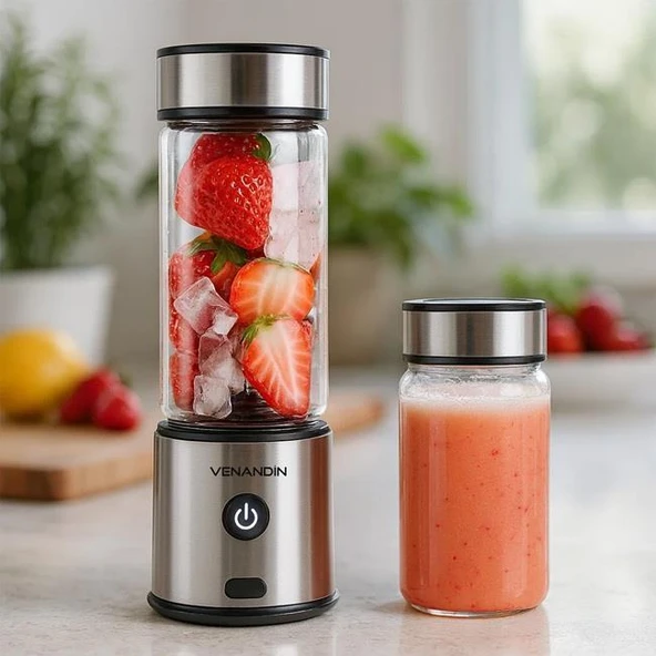 Venandin Fruly Taşınabilir Buz Kırabilen 450ml + 350ml 126W Blender ürün görseli 1