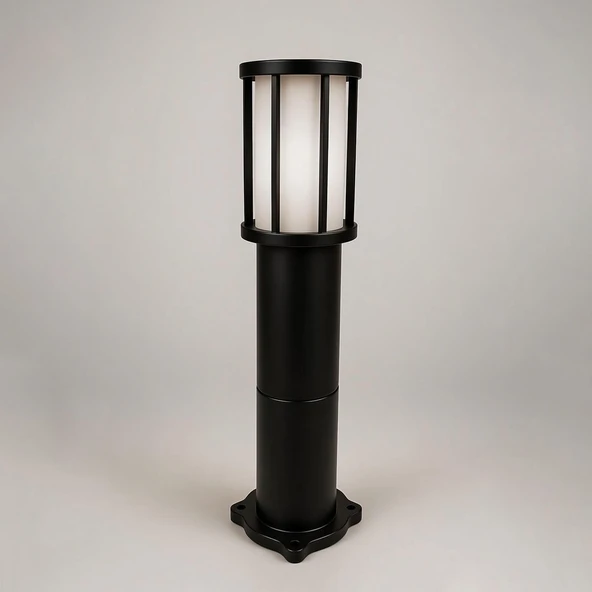 Kule Kafesli Set Üstü Bahçe Duvar Armatürü 60 cm Suya Dayanıklı Modern Dış Mekan Aydınlatma Aplik ürün görseli 1