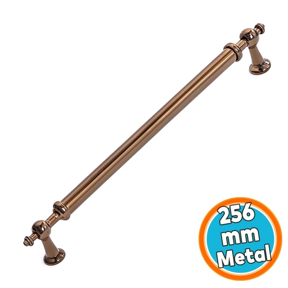 Mobilya Çekmece Mutfak Dolabı Dolap Kulpları Kulpu Kulpları Düz Model 256 mm Bronz Metal Kulp ürün görseli 1