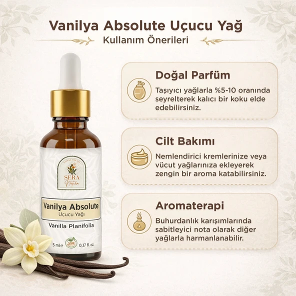 Vanilya Absolute Uçucu Yağı 5 ml %100 Saf - Resim 4