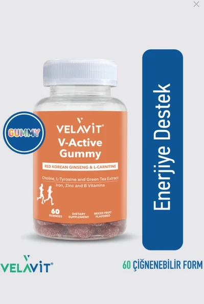 Velavit V-Active Gummy 60 Gummies ürün görseli 1
