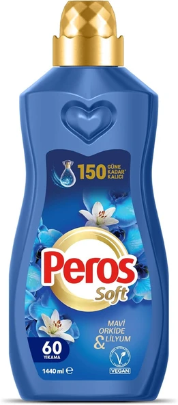 Peros Soft Konsantre Yumuşatıcı Mavi Orkide & Lilyum 60 Yıkama 1440 Ml ürün görseli 1