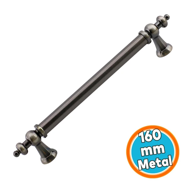 Mobilya Çekmece Mutfak Dolabı Dolap Kapak Kulb Kulpu Metal Antik Nikel Kulp 160 mm 16 cm ürün görseli 1
