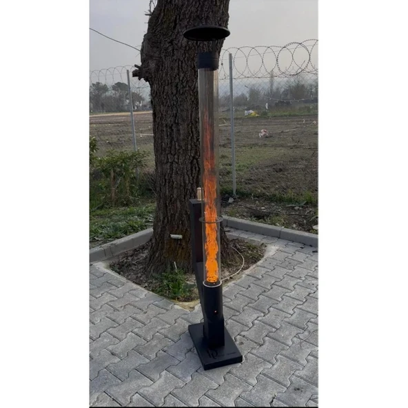 Defne Tasarım Pelet Soba Kasasız Roket Pelet Sobası Bahçe Şöminesi ürün görseli 1