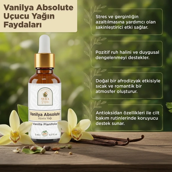 Vanilya Absolute Uçucu Yağı 5 ml %100 Saf - Resim 3