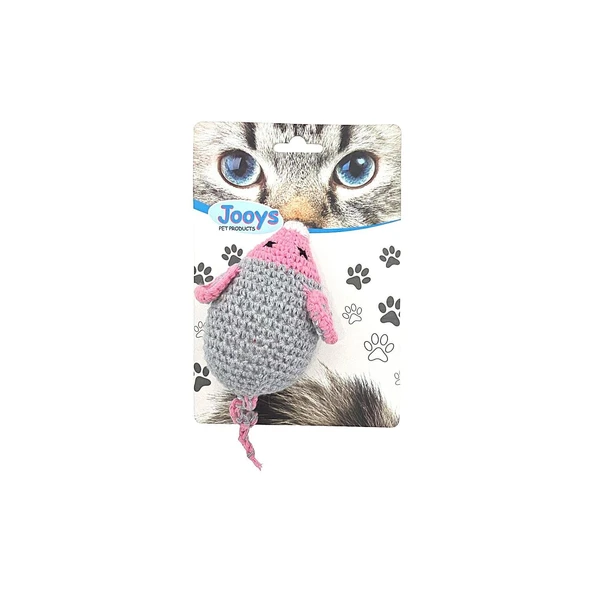 Jooys Amigurumi Kedi Oyuncağı Tekli Fare ürün görseli 1