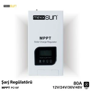 İNGES - MEXXSUN 80 AMPER MPPT ŞARJ KONTROL CİHAZI 12/24/36/48 VOLT SOLAR ŞARJ KESİCİ REGÜLATÖRÜ ürün görseli 1