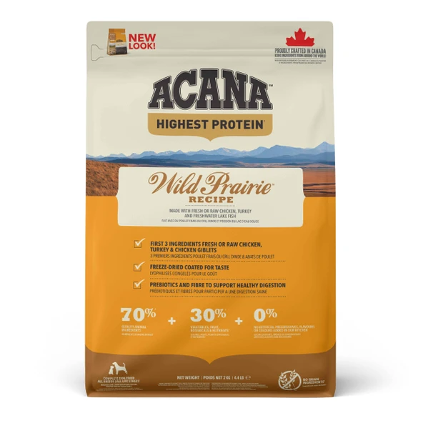 Acana Wild Prairie Tavuklu - Göl Balıklı Tahılsız Köpek Maması 2 Kg ürün görseli 1