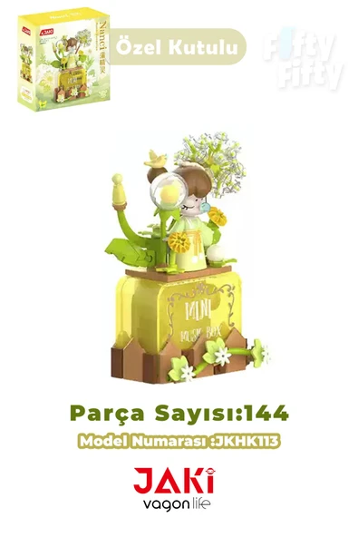JAKİ Nanci Serisi KARAHİNDİBA MÜZİK KUTUSU 144 Parça Oyuncak Yapım Seti -FFJKHK113 ürün görseli 1