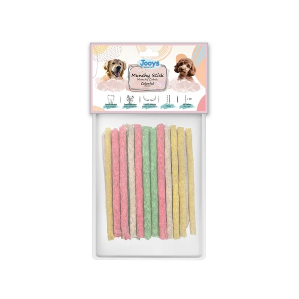 Jooys Renkli Munchy Çubuk 12 cm 50'li ürün görseli 1