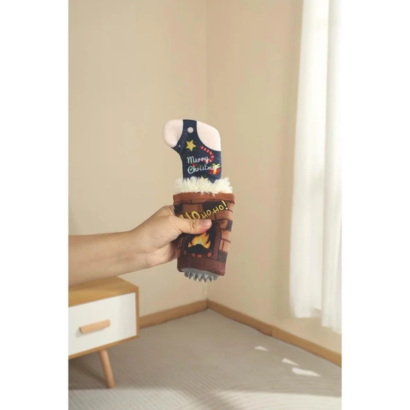 M-Pets Christmas Socks Snack Attack Köpek Oyuncağı - Resim 3