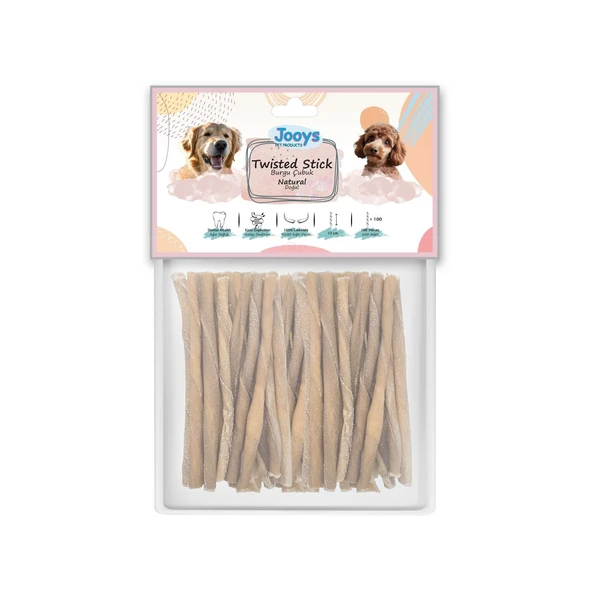 Jooys Doğal Burgu Çubuk 12 cm – 100'lü ürün görseli 1