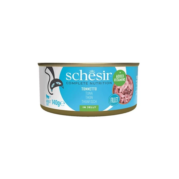 Schesir Jöle İçinde Ton Balıklı Yetişkin Kedi Konservesi 140gr ürün görseli 1