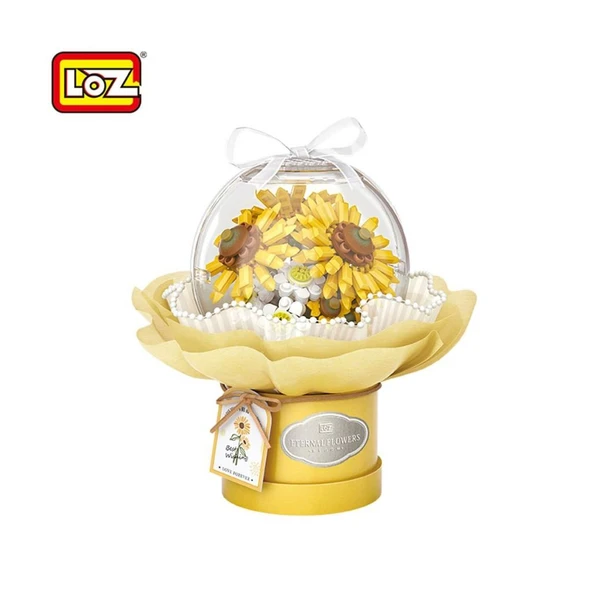 Vagon LZ-1299 LOZ LEDLİ AYÇİÇEĞİ BUKETİ 510 PARÇA BLOCK OYUNCAK ürün görseli 1