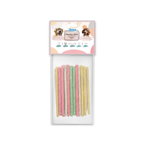 Jooys Renkli Munchy Çubuk 12 cm 25'li ürün görseli 1