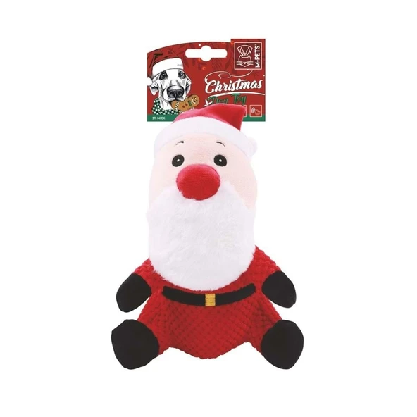 M-Pets Christmas Snack Attack St. Nick Köpek Oyuncağı ürün görseli 1