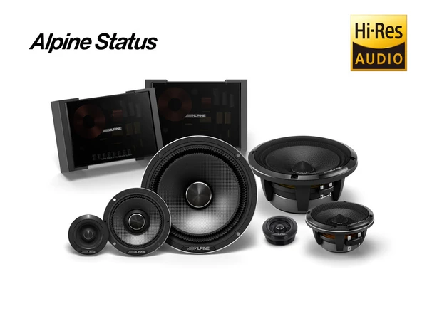 ALPINE HDZ-653S Slim Fit Hi Res 3 Yollu Komponent Hoparlör ürün görseli 1