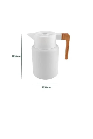 Yasuo Çelik Termos Beyaz 1.5 Lt B6342 - Resim 2