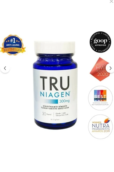 Cronos Pharma Tru Niagen Nikotinamid Ribosid İçeren Takviye Edici Gıda 30 Kapsül ürün görseli 1