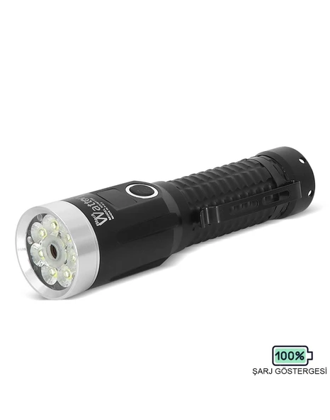 Watton WT-735 2800 Lümen Özel Seri Yeşil Lazerli Mıknatıslı El Feneri ürün görseli 1