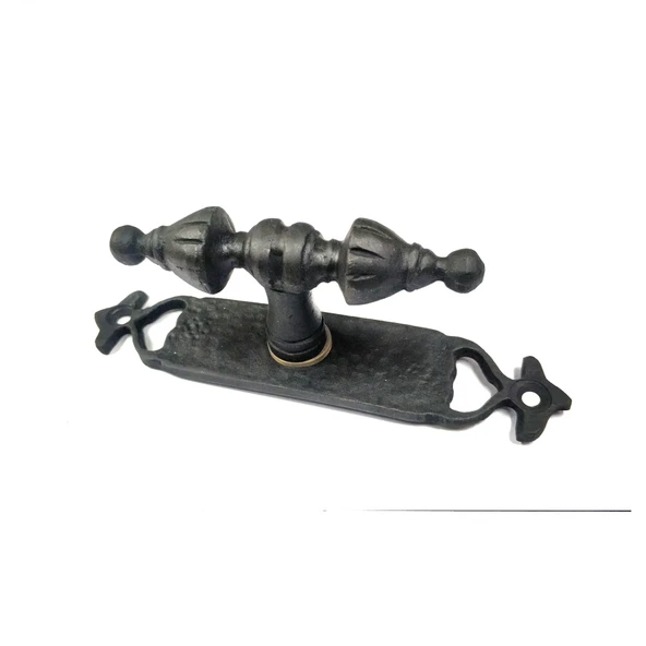 Antika Tarz Dekoratif Pirinç Burma Pencere Kolu - 152x32 Mm, Oksit ürün görseli 1