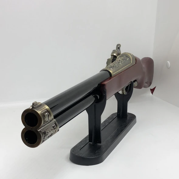 Lüks Dekoratif Dev Boy Antika Tüfek Replika (50 cm) - Resim 2