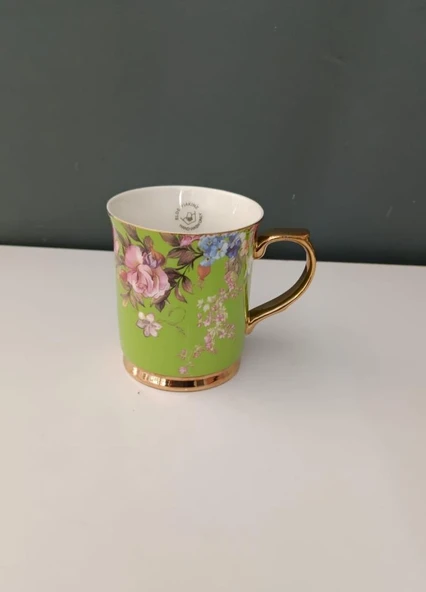 ROYKING KUPA BARDAK YEŞİL ÇİÇEKLİ 400 ML ürün görseli 1