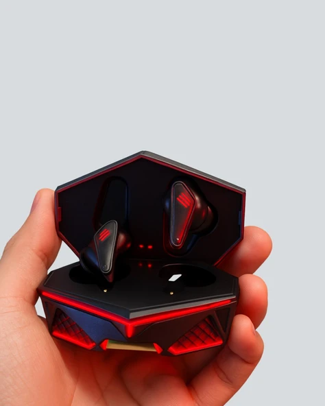 Kablosuz Bluetooth Gaming Kulaklık Led Işıklı - Resim 5