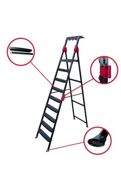 Perilla Comfort 8+1 Basamaklı Merdiven - Resim 4
