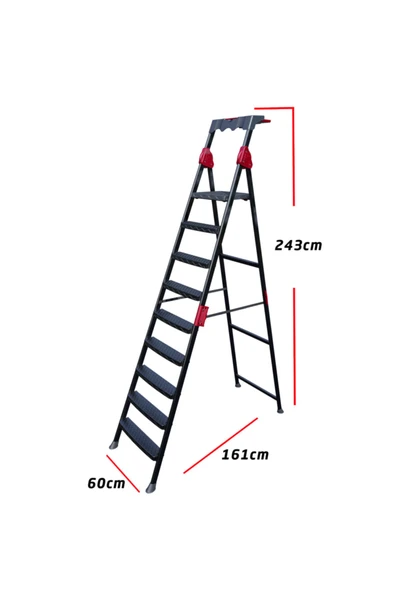 Perilla Comfort 8+1 Basamaklı Merdiven - Resim 3