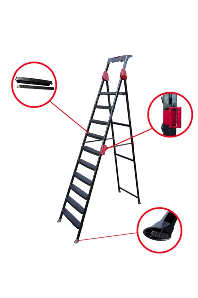Perilla Comfort 9+1 Basamaklı Merdiven - Resim 4