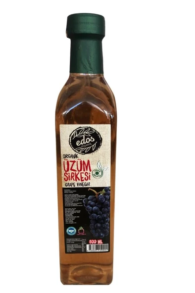 Edos Organik Üzüm Sirkesi 500 Ml ürün görseli 1