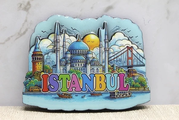 Ahşap İstanbul Temalı Magnet Alk4360 ürün görseli 1