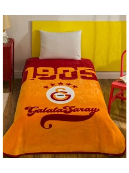 Taç Lisanslı Galatasaray Şampiyon 25 Tek Kişilik Battaniye ürün görseli 1